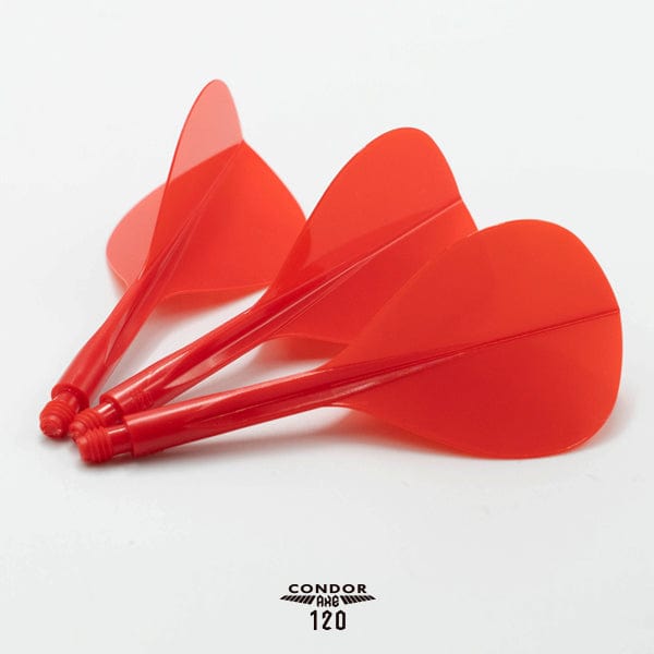 Condor AXE120 Dart Flights - Teardrop - Red