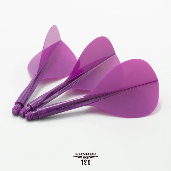 Condor AXE120 Dart Flights - Teardrop - Purple