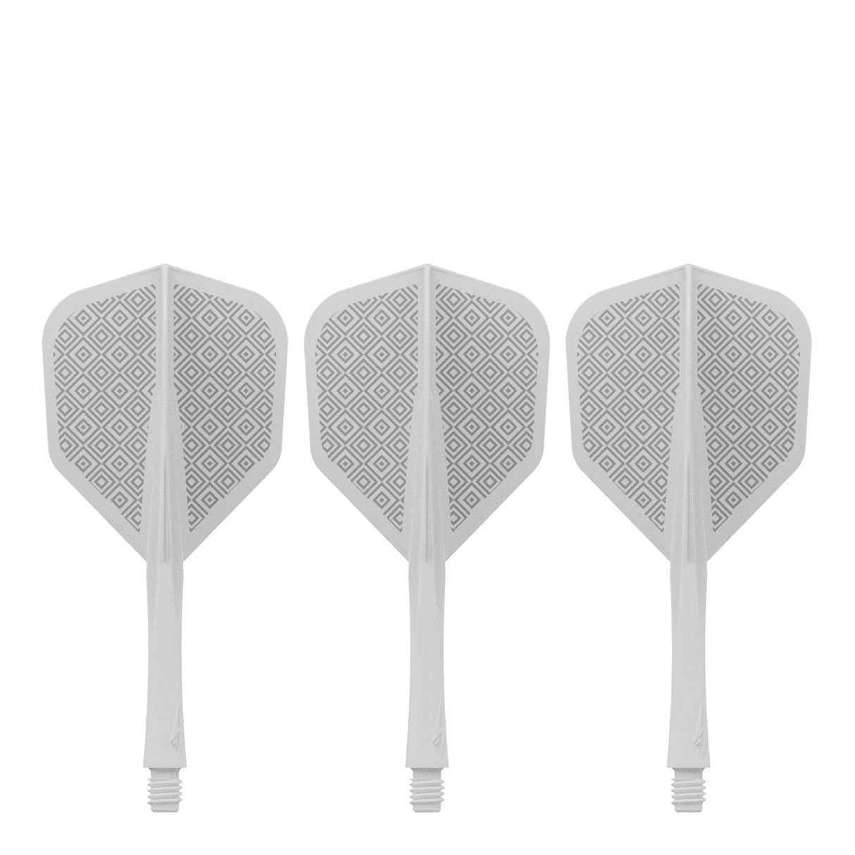 Caliburn SUP Flights - Moulded Shaft and Flight -  Standard No6 - Block - White