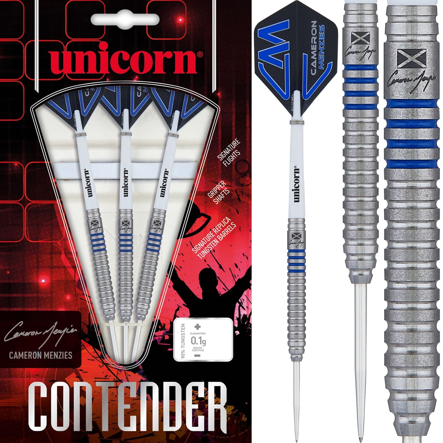 Unicorn Cameron Menzies Darts - Steel Tip - Contender - V2 23g