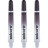 Unicorn Gripper 4 Two Tone Shafts - Polycarbonate Dart Stems with Ring - Black