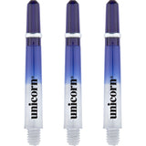 Unicorn Gripper 4 Two Tone Shafts - Polycarbonate Dart Stems with Ring - Blue