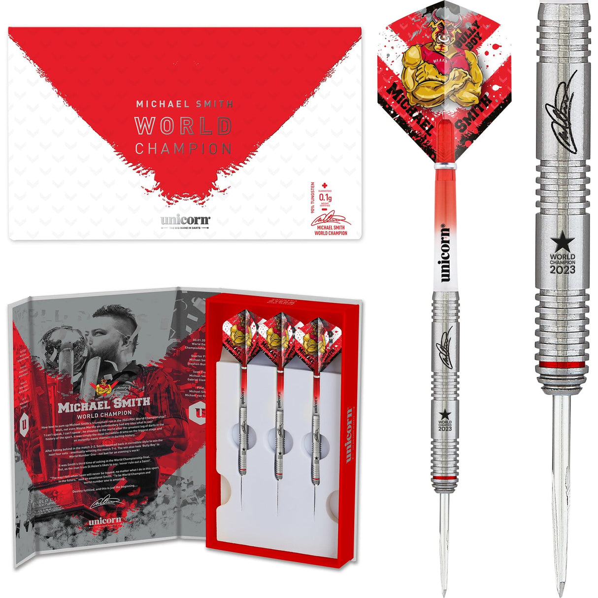 *Unicorn Michael Smith Darts - Steel Tip - Bully Boy - World Champion