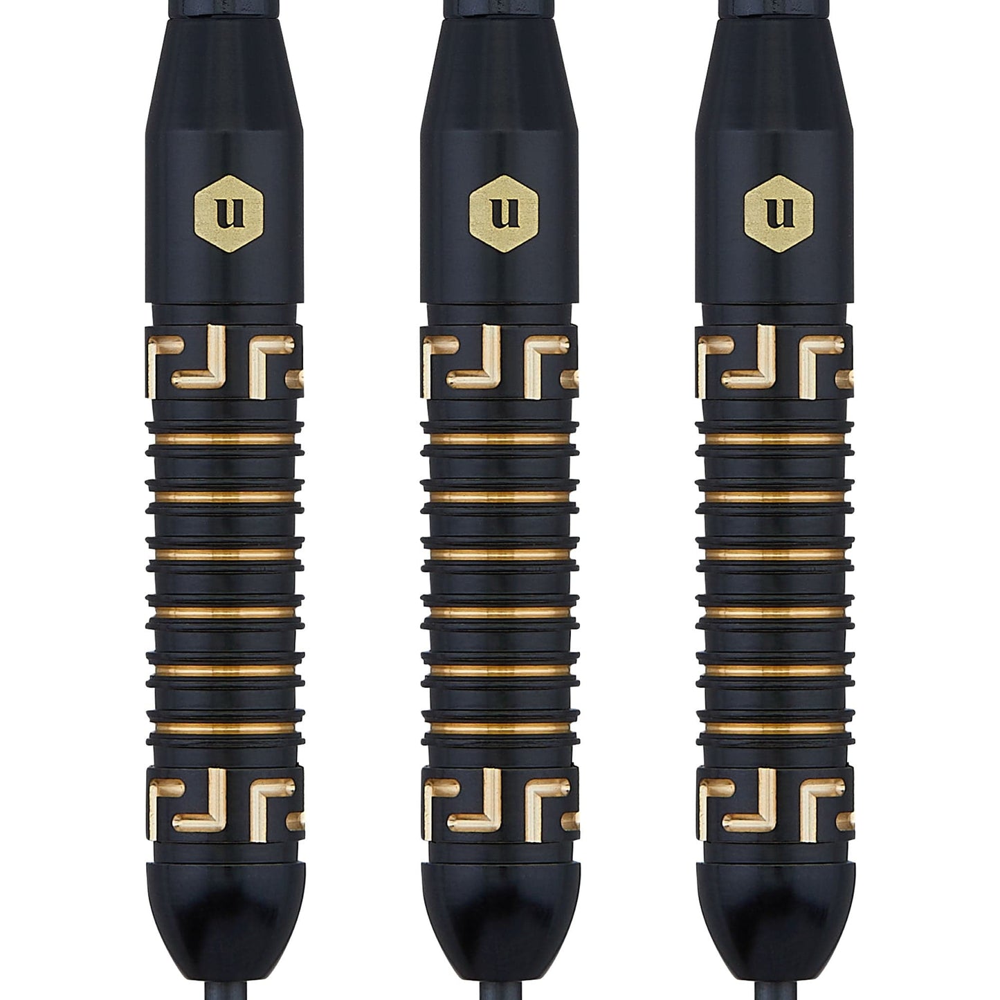 Unicorn Top Brass Darts - Steel Tip - Style 1 - Black & Gold 20g