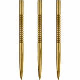 Unicorn Volute Dart Points - Steel Tip - Micro Shark Fin - Gold 42mm