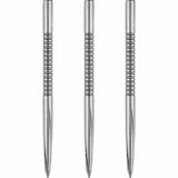 Unicorn Volute Dart Points - Steel Tip - Micro Shark Fin - Silver 42mm