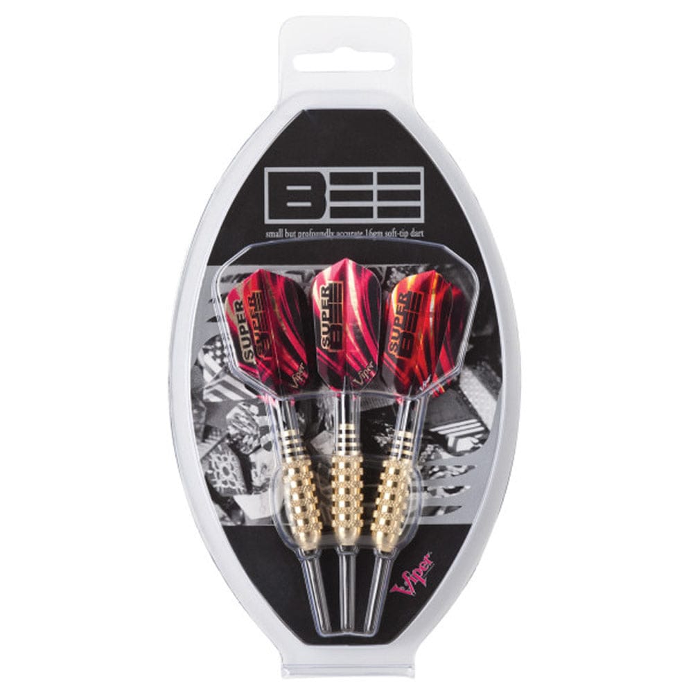 Viper Super Bee Darts - Soft Tip - Alloy - Knurled Rings - Gold 16g