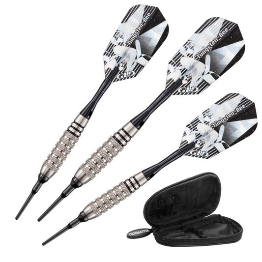 Viper Tungsten Bee Darts - Soft Tip - 80% - Knurled Rings - inc Extras - Natural 18g
