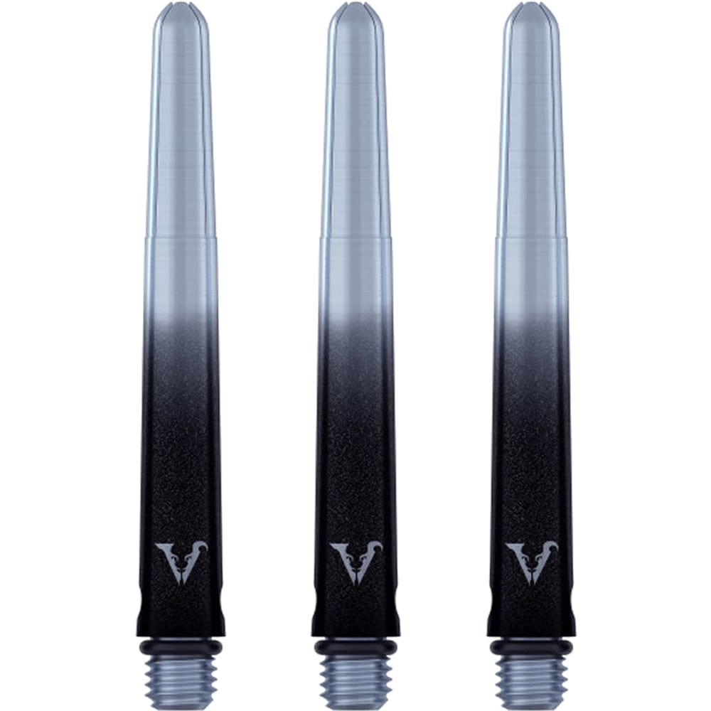 Viper Viperlock Aluminium Dart Shafts - inc O-Rings and Locking Pin - Black & Silver Tweenie