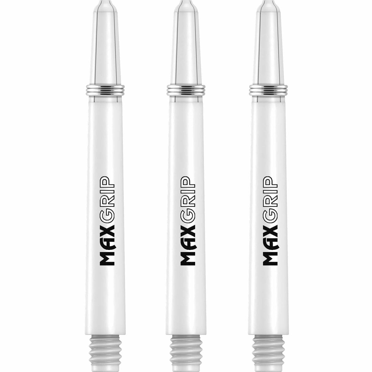 XQMax Max Grip Shafts - Nylon Dart Stems - White Medium