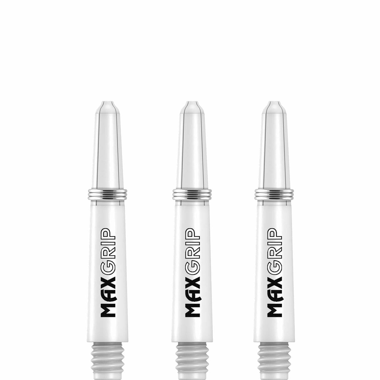 XQMax Max Grip Shafts - Nylon Dart Stems - White Short