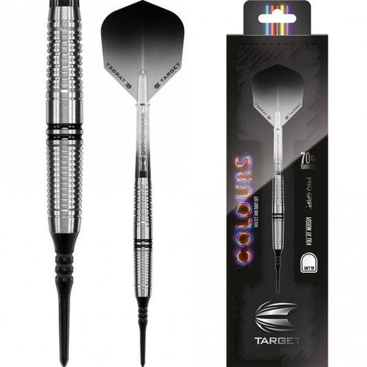 *Target Colours II Darts - Soft Tip - Black - 18g-D7808