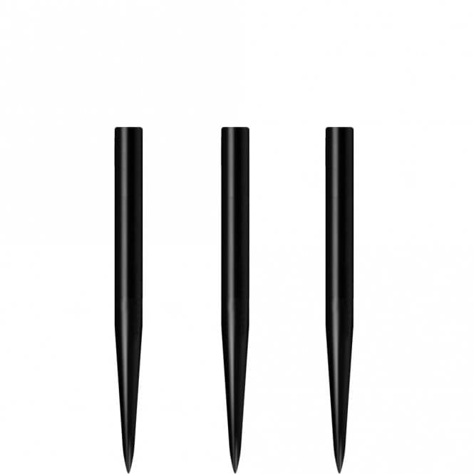 Designa Spare Points - for Steel Tip Darts - Smooth - Black