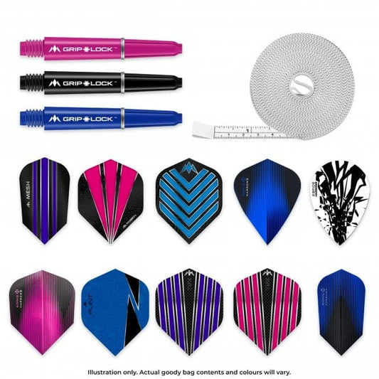 Goody Bag - A Mix Of Shafts, Flights And A Oche Measure