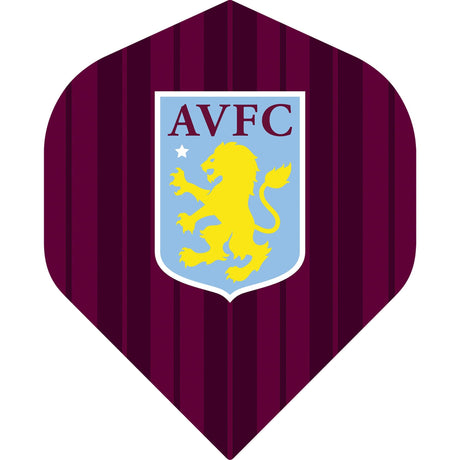 Aston Villa FC Dart Flights - 100 Micron - No2 - Std - AVFC - F2 - Vertical Stripe
