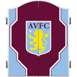 Aston Villa FC Dartboard Cabinet - Official Licensed - AVFC - C4 - White - Abstract