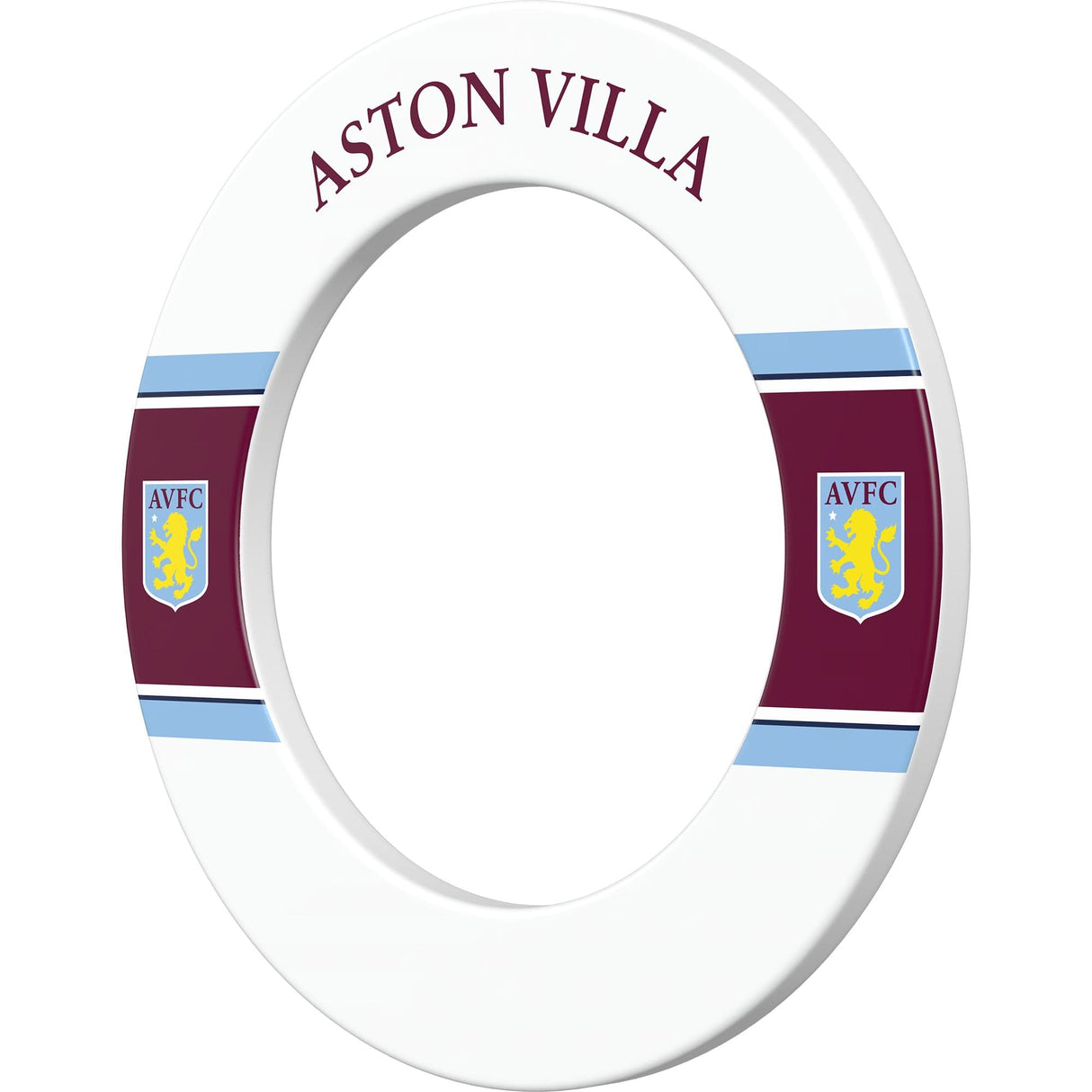 Aston Villa FC Dartboard Surround - Official Licensed - AVFC - S2 - White Stripe