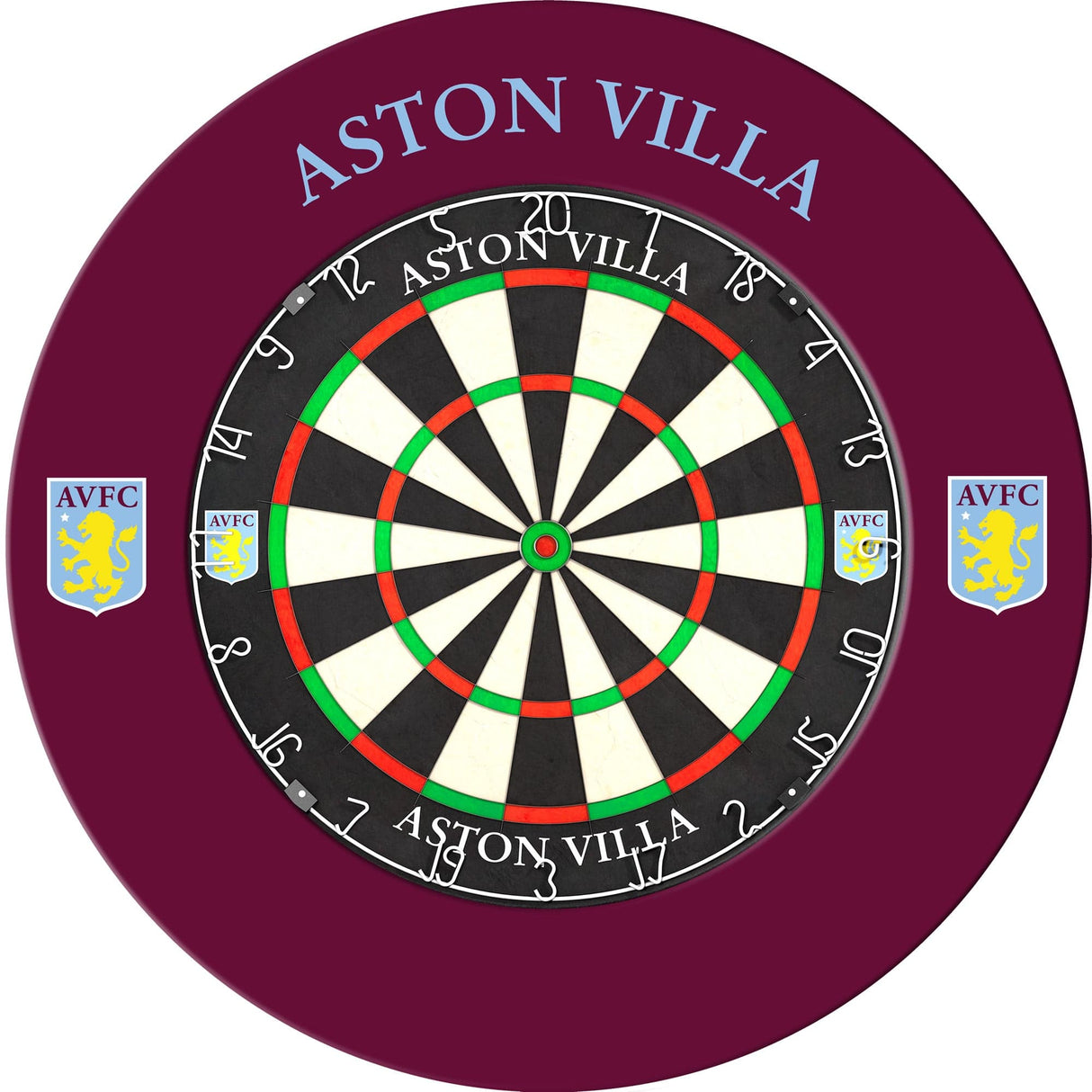Aston Villa FC Dartboard Surround - Official Licensed - AVFC - S3 - Crest