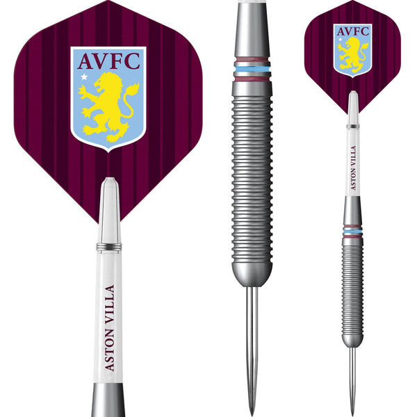 Aston Villa FC Darts - Steel Tip Brass - Official Licensed - AVFC - 22g
