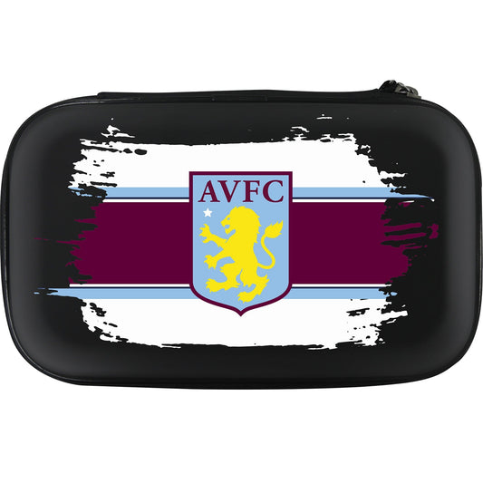 Aston Villa FC Large Darts Case - Black - AVFC - W3 - White Stripe