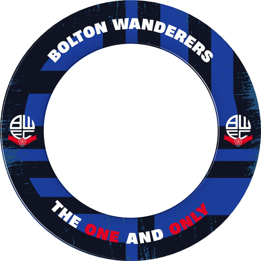 Bolton Wanderers Dartboard Surround - Official Licensed - BWFC - S4 - Blue - The One and Only