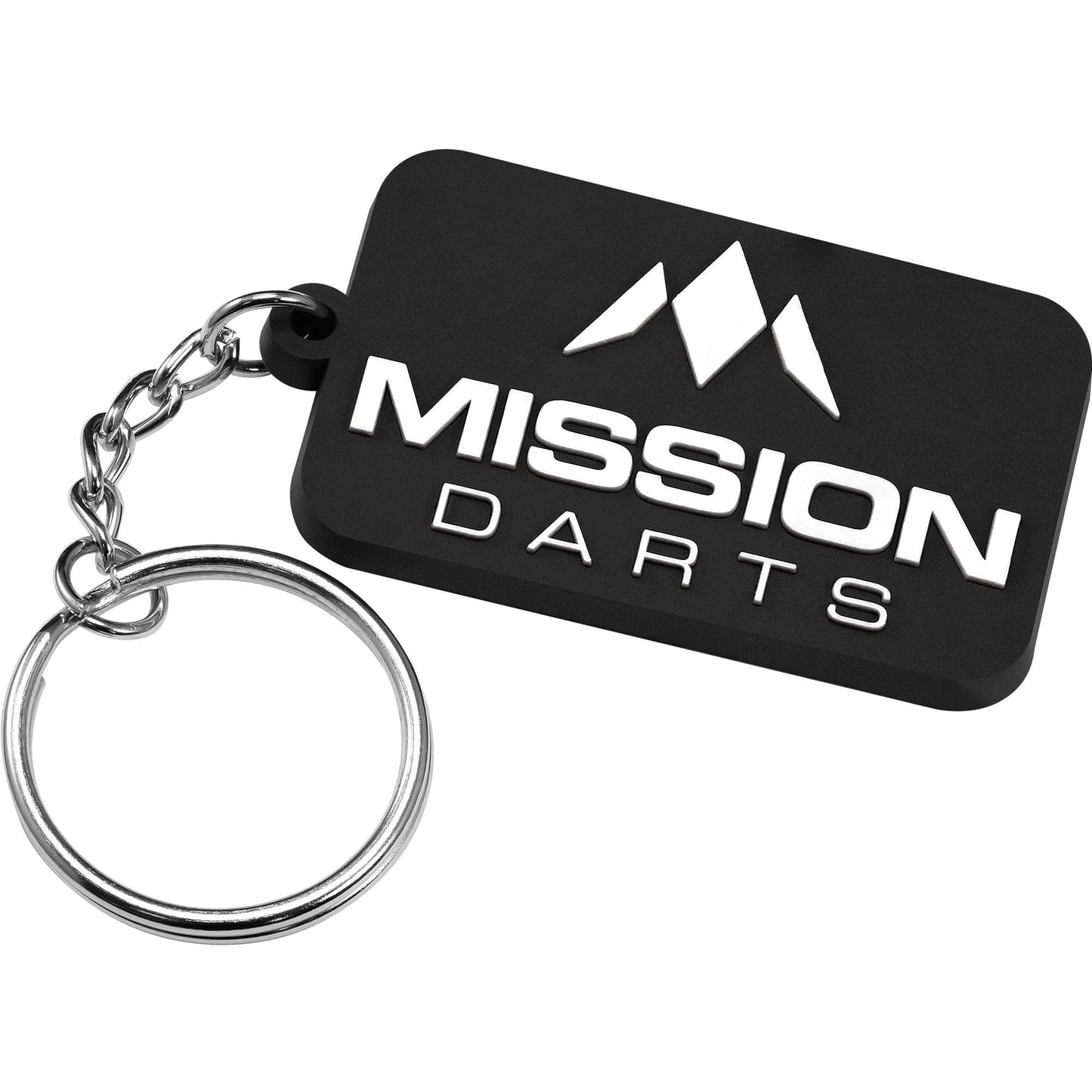 *Mission Logo Keyring - Soft PVC Feel White