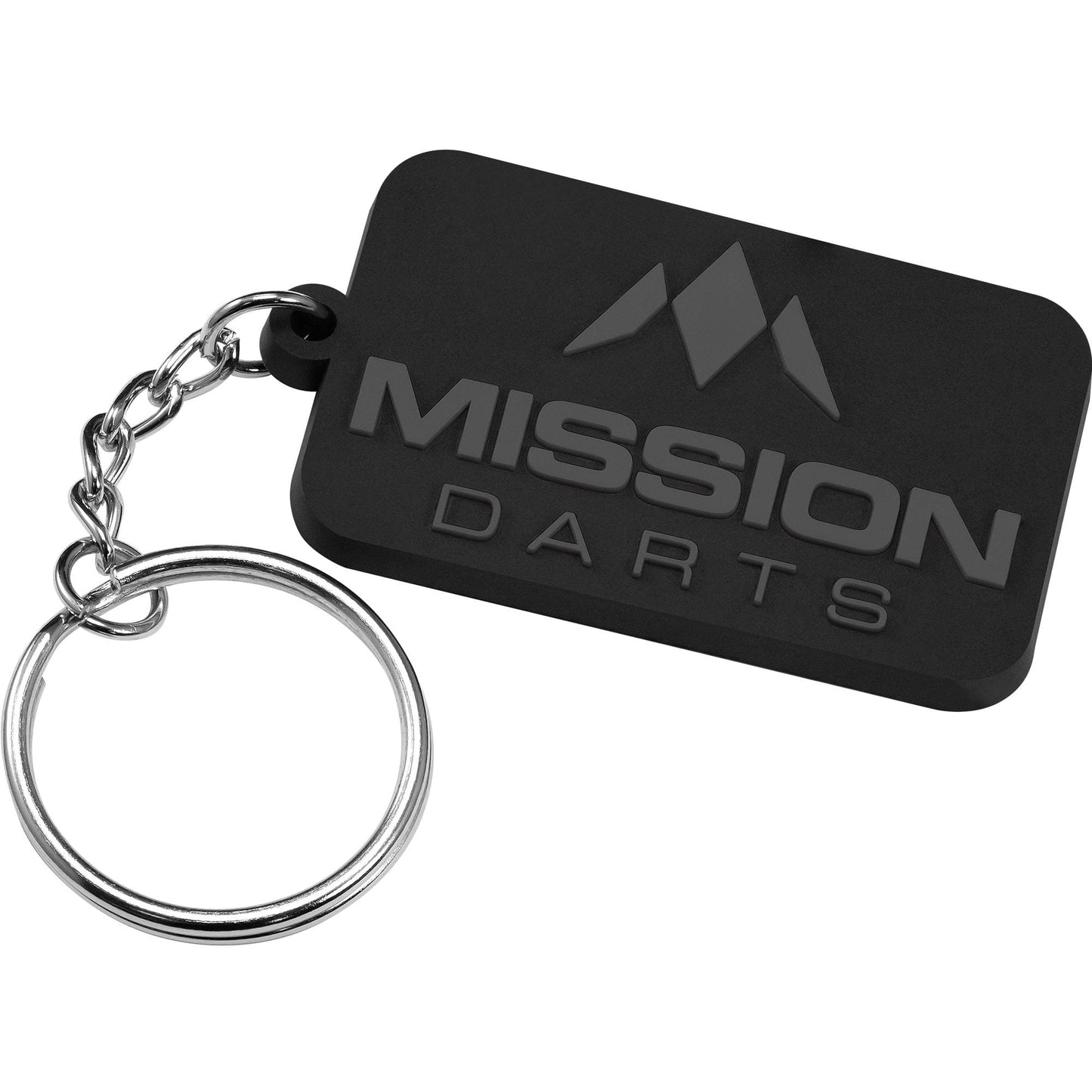 *Mission Logo Keyring - Soft PVC Feel Grey