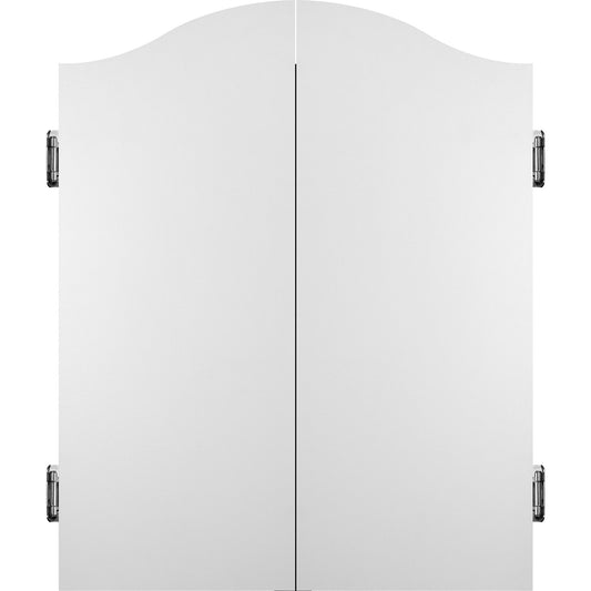 Mission Dartboard Cabinet - Deluxe Quality - Plain White