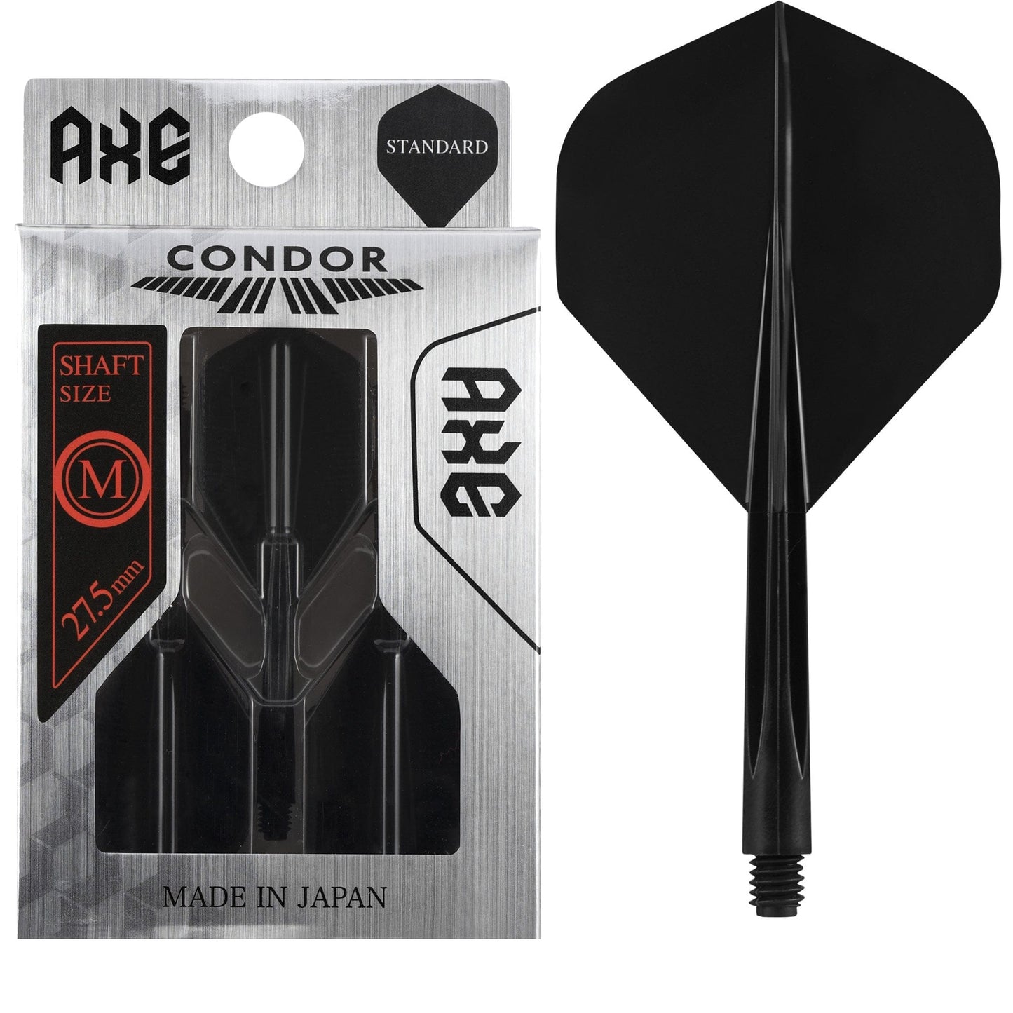 Condor AXE Dart Flights - Standard - Black Medium