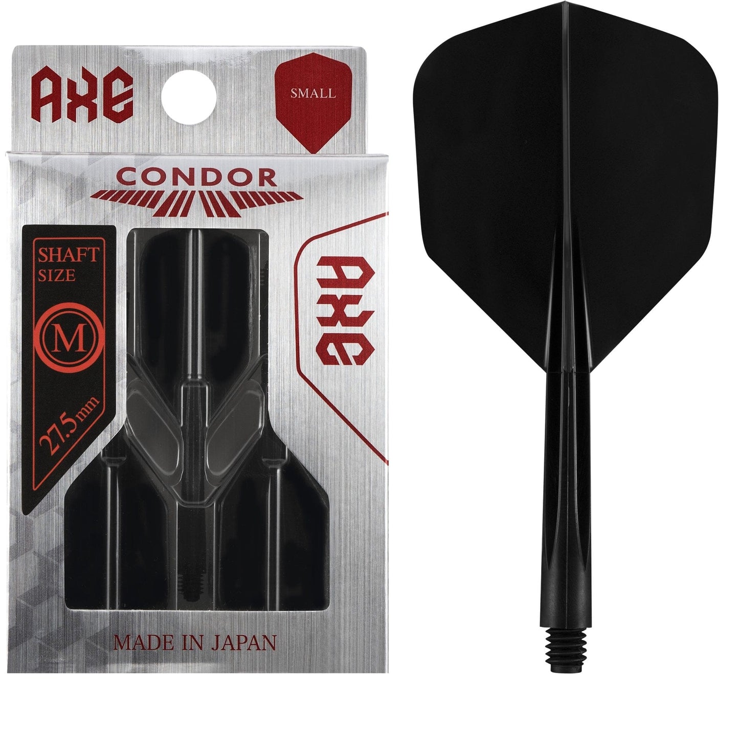 Condor AXE Dart Flights - Small - Black Medium