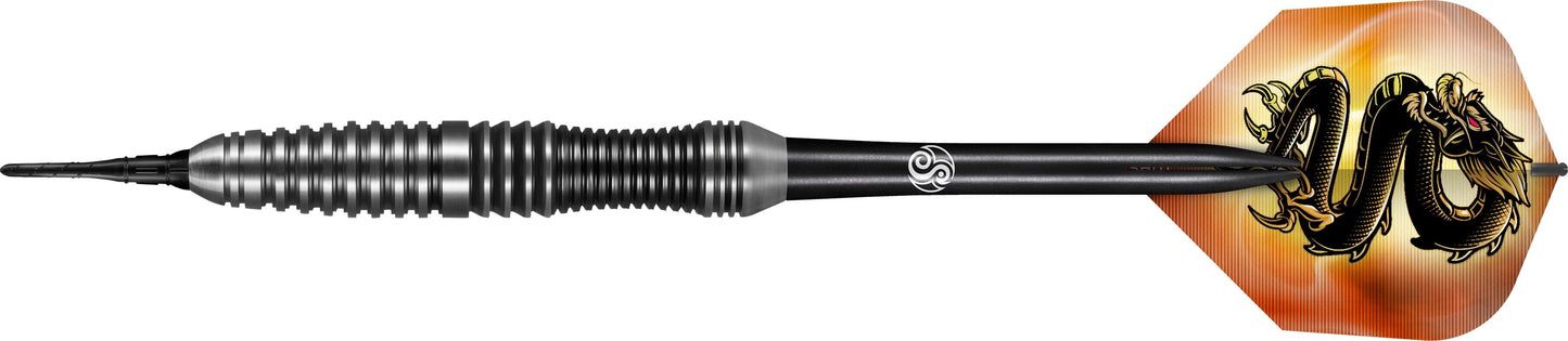 Shot Scimitar Darts - Soft Tip - Stainless Steel - Black Ring - 18g 18g