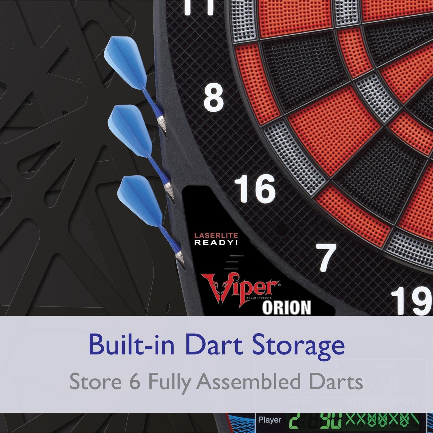 Viper Orion Electronic Dartboard - Ultra Thin Spider - Professional