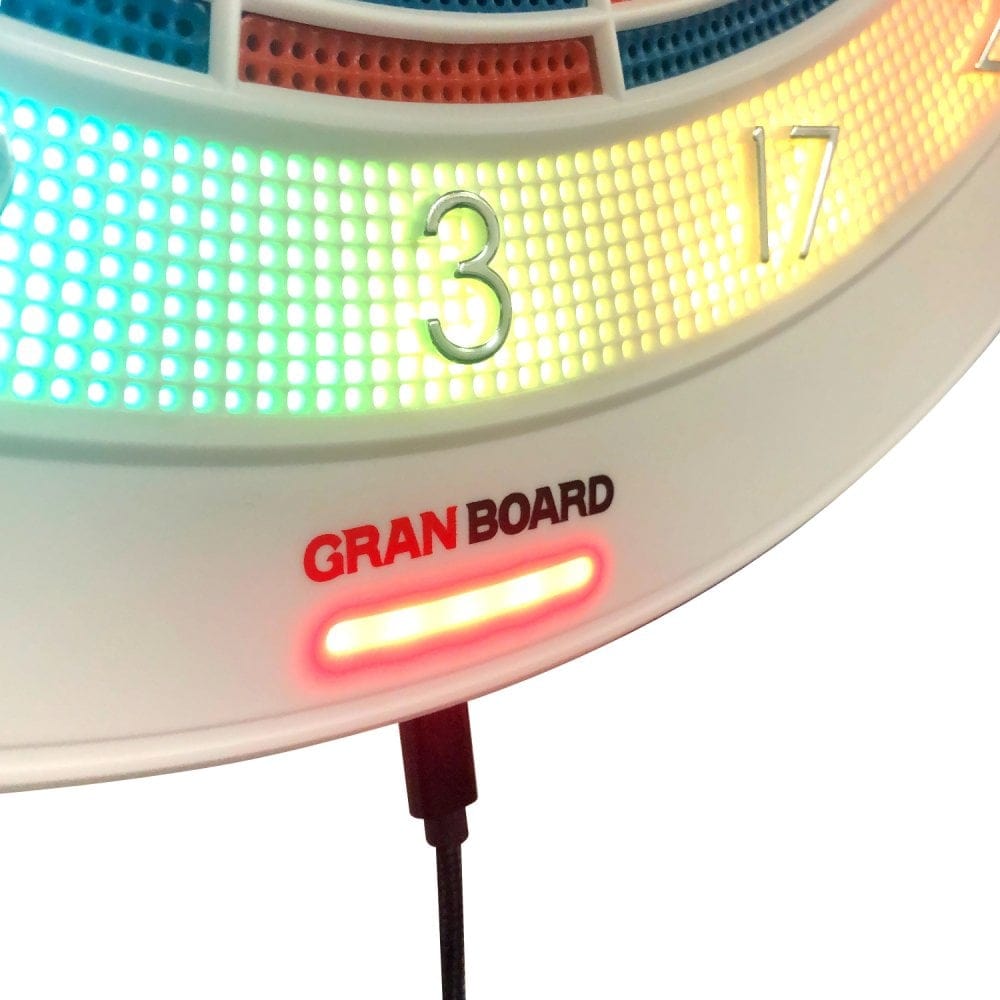 Granboard 132 - Professional Electronic - Soft Tip Dartboard - White
