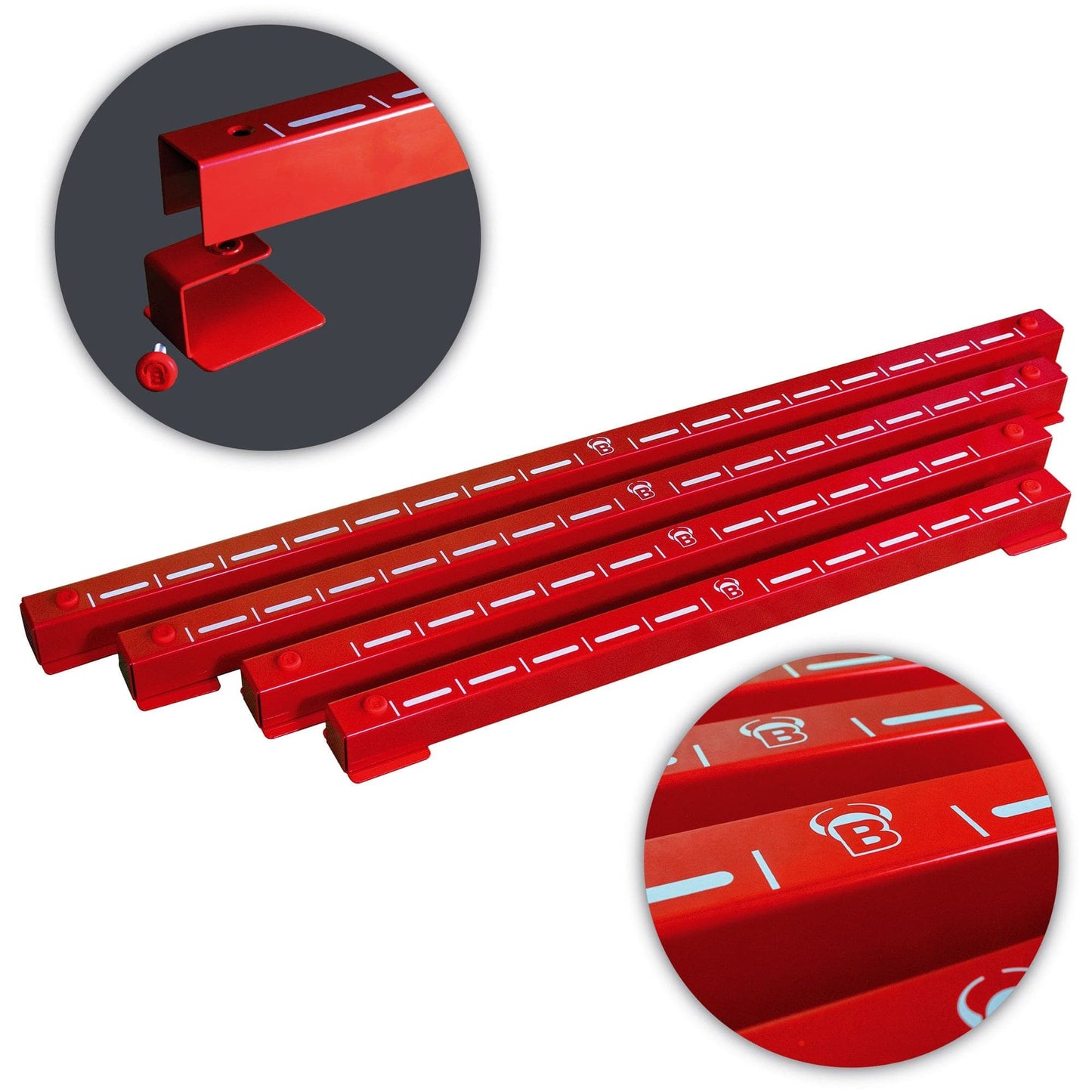 BULL'S Oky System - O80 - For Use With Dart Mats Upto 80cm Wide - Red Raised Oche