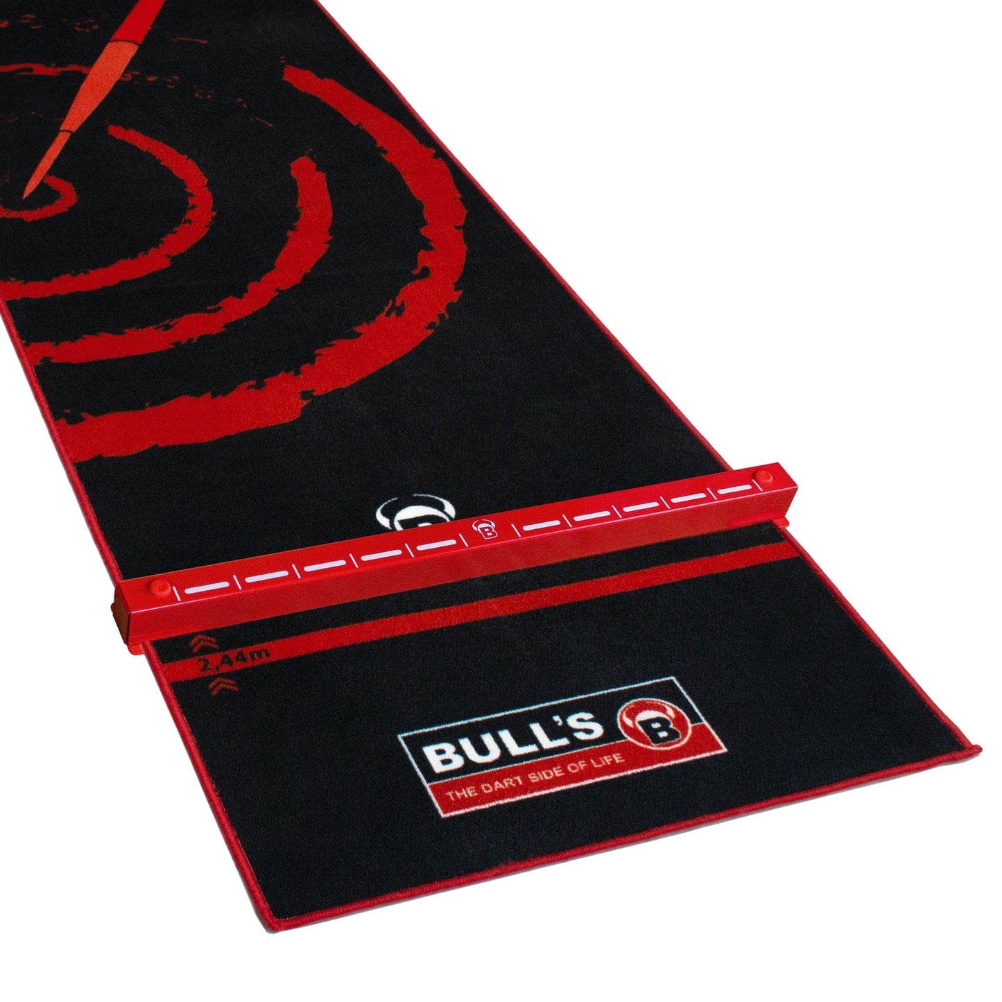 BULL'S Oky System - O80 - For Use With Dart Mats Upto 80cm Wide - Red Raised Oche