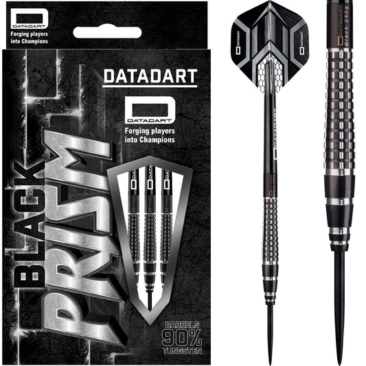 Datadart Black Prism Darts - Steel Tip - Black Titanium 22g