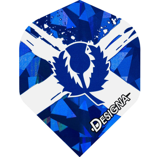 Designa Patriot Dart Flights - Hologram - Std - Scotland