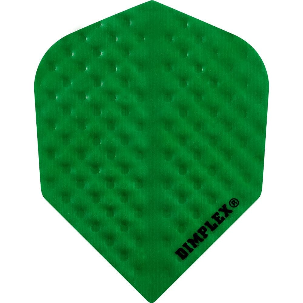 Harrows Dimplex Dart Flights - Standard Shape - Plain Colours Plain Green