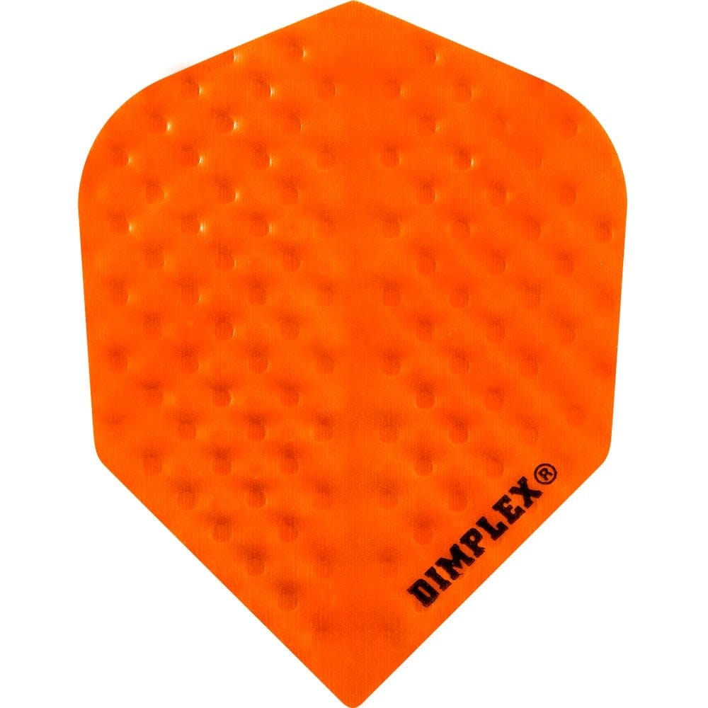 Harrows Dimplex Dart Flights - Standard Shape - Plain Colours Plain Orange