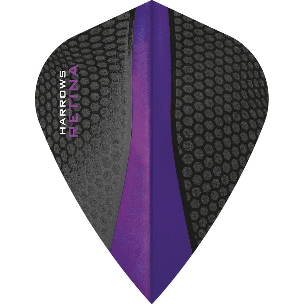 Harrows Retina Dart Flights - Kite Shape Purple