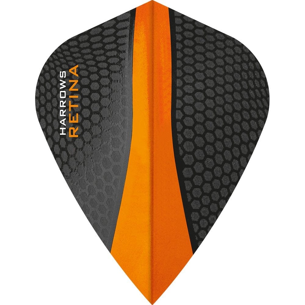 Harrows Retina Dart Flights - Kite Shape Orange