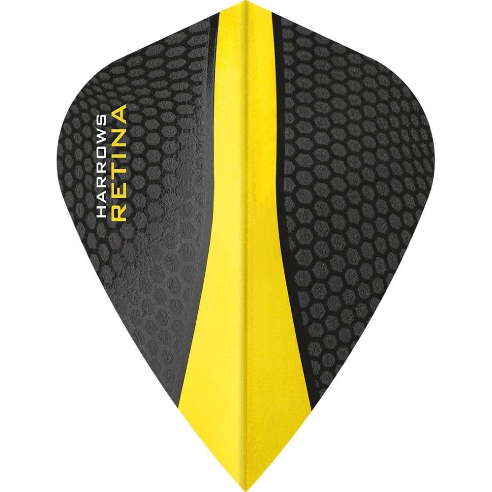 Harrows Retina Dart Flights - Kite Shape Yellow