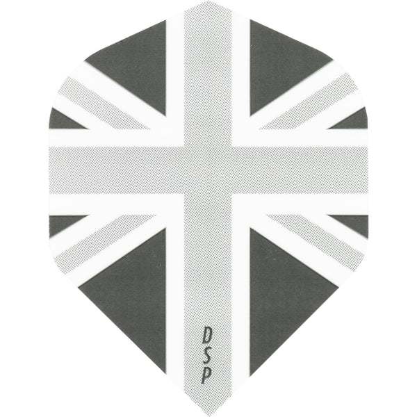 *Designa Dart Flights - Std - Union Jack - Grey