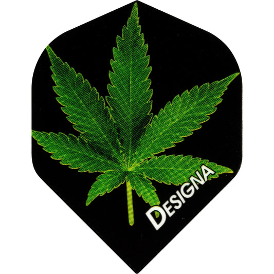 Designa Dart Flights - Extra Strong - Std - Cannabis Leaf