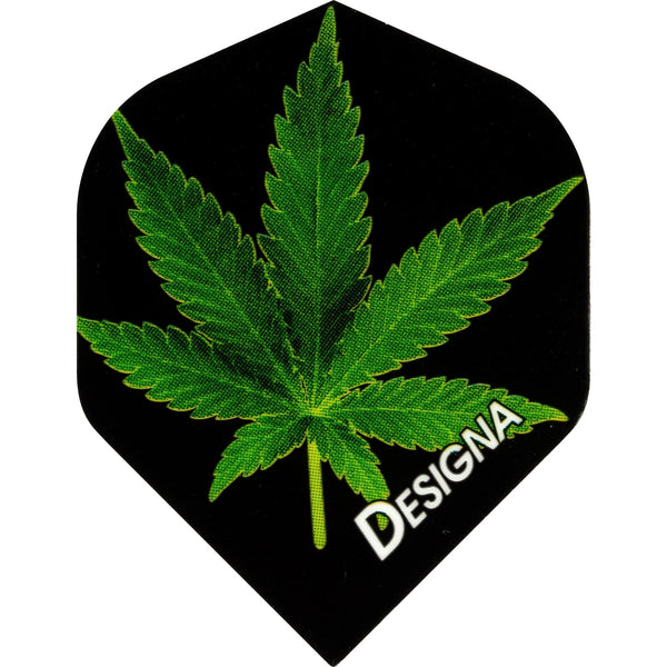 *Designa Dart Flights - Extra Strong - Std - Cannabis Leaf