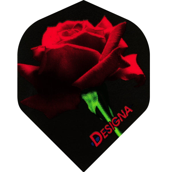 **Designa Dart Flights - Extra Strong - Std - Red Rose