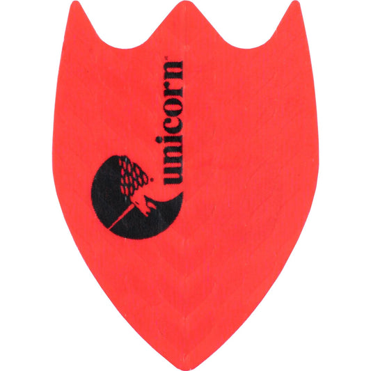 *Unicorn Q Dart Flights - Q.75 - Fin - Logo - Black Red
