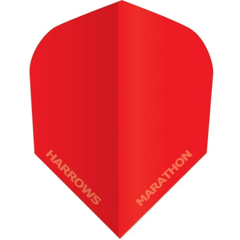 Harrows Anti Glare Marathon Dart Flights - Standard Shape Red