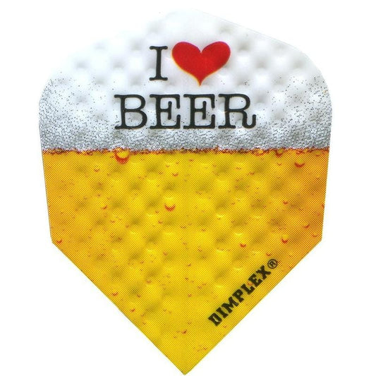 Harrows Dimplex Dart Flights - Standard Shape - I Love Beer