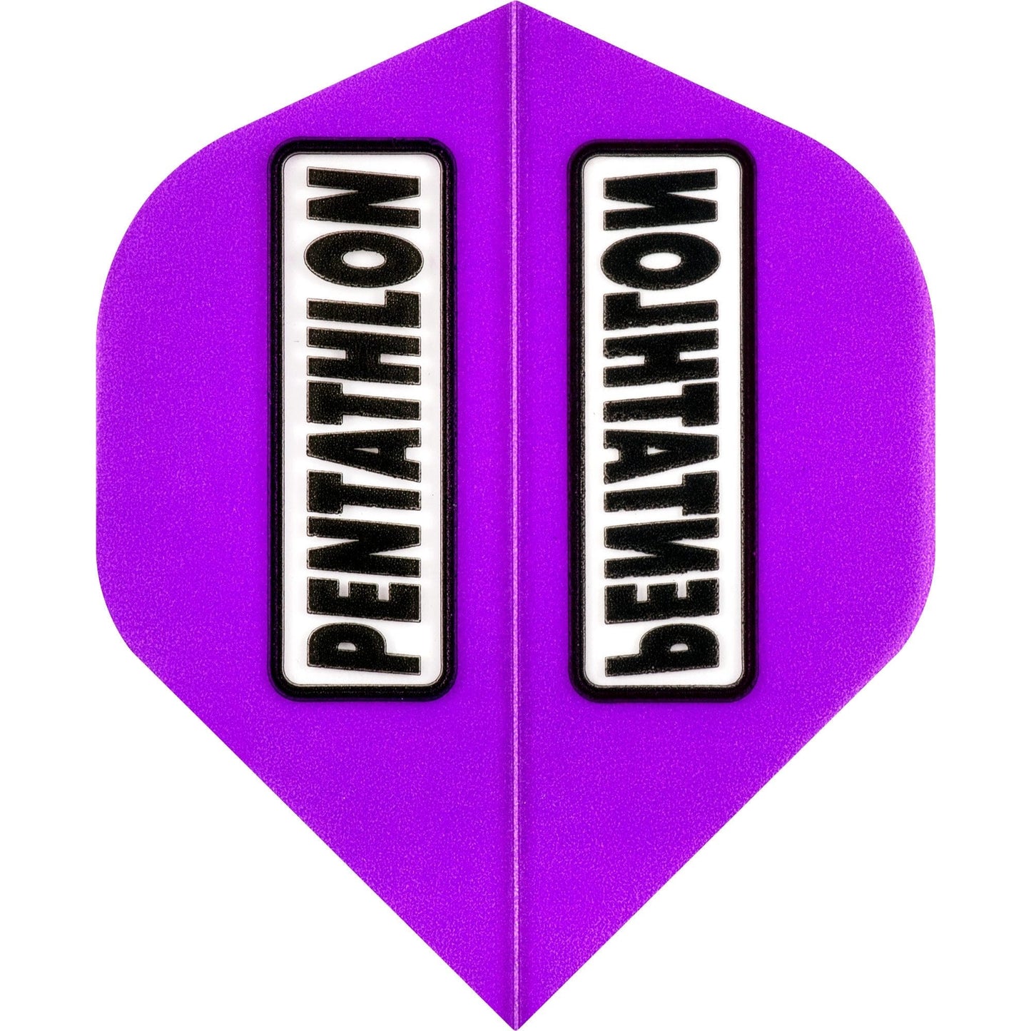 Dart Flights - Pentathlon Colours - Extra Strong - Clear Window - Std Purple